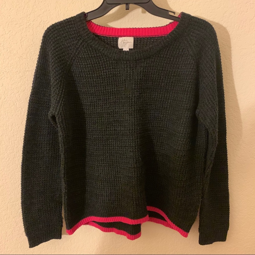 John + Jenn Black Knit Sweater (large)